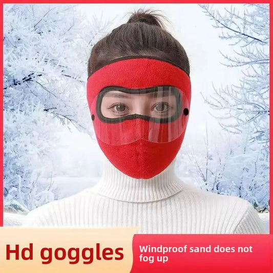 SolutionVilla™ - Windproof Full Face Mask with HD Anti-Fog Goggles & Breathable