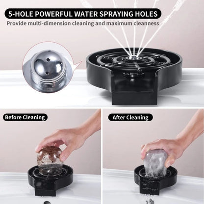 SolutionVilla™ - High-Pressure Glass Rinser & Cup Washer for Kitchen Sinks