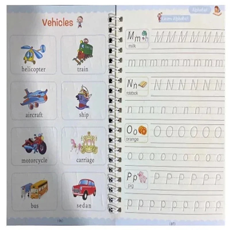 SolutionVilla™- Magic Practice Copybook for Kids