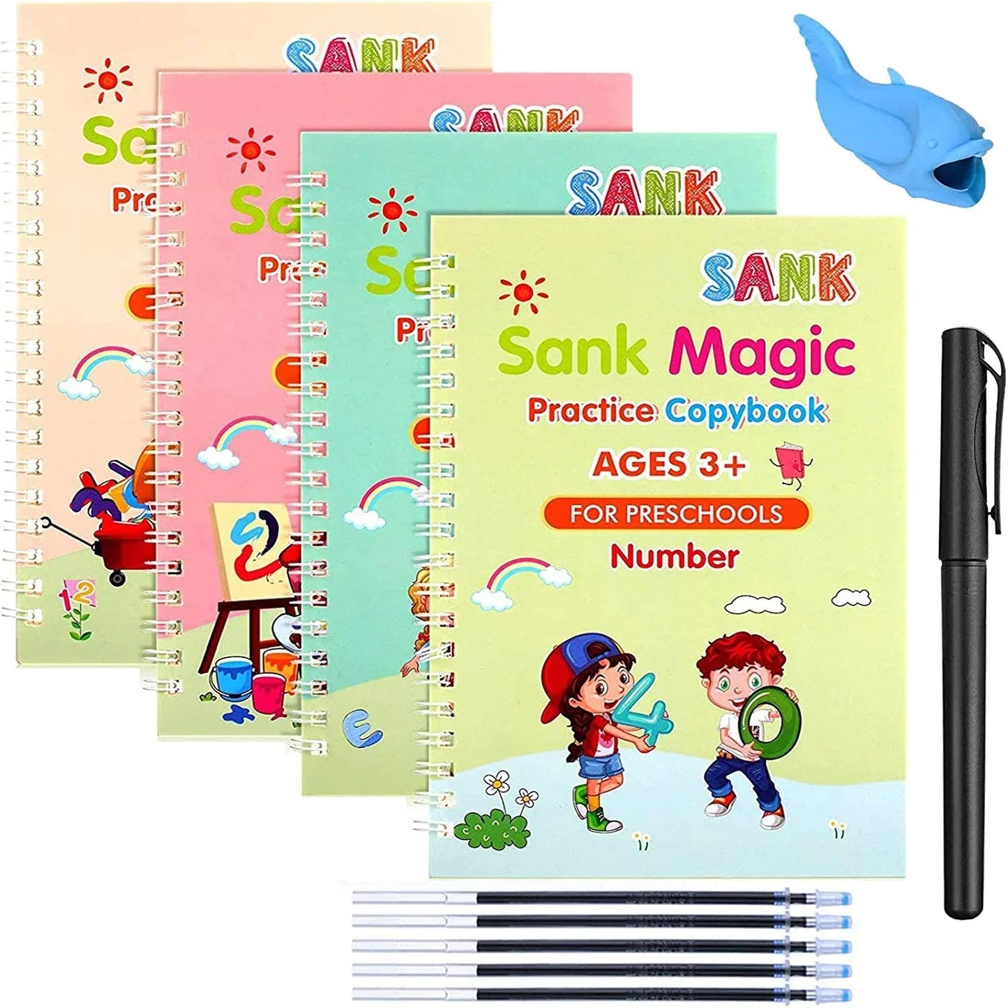 SolutionVilla™- Magic Practice Copybook for Kids